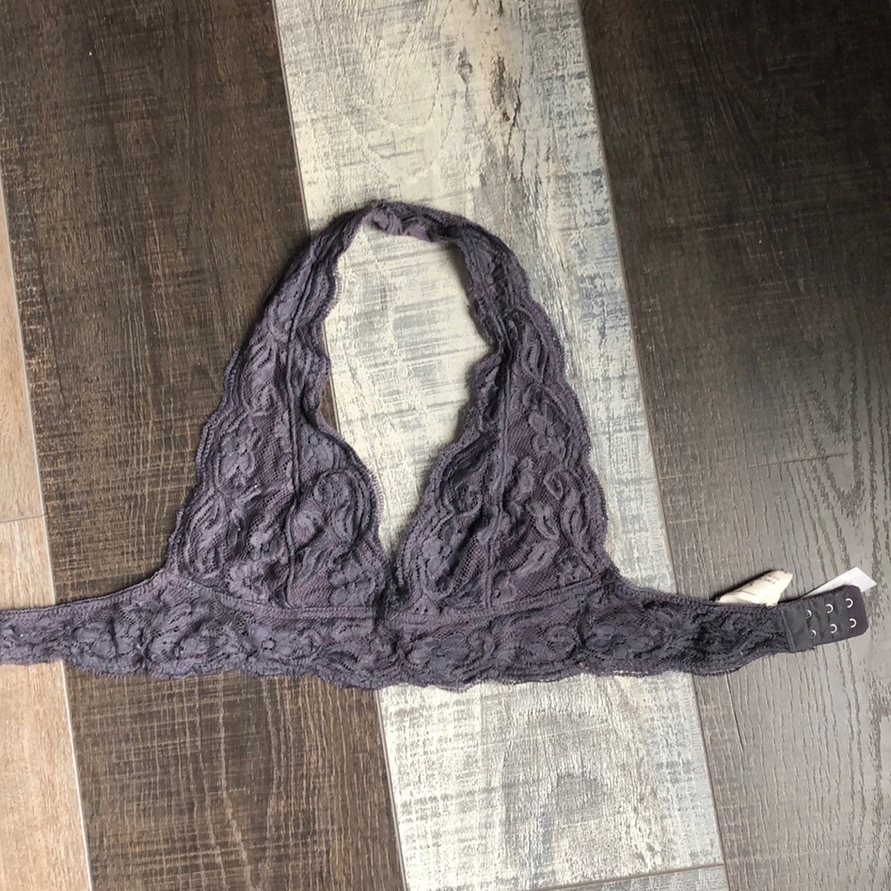 Lace around the neck bralette